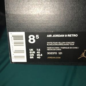 Jordan retro 9